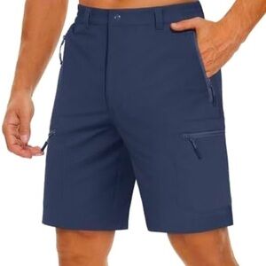 Tacvasen Men's Short M Hiking Cargo Golf Water Resistant Elastic Waist 5 Packet